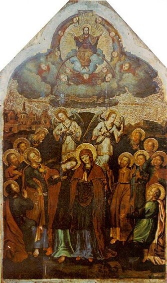 Image - Yov Kondzelevych: Icon The Assumption from the Maniava Hermitage iconostasis (1698-1705).